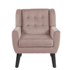 Fauteuil d'appoint moderne en velours, lot de 2