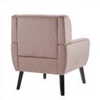 Fauteuil d'appoint moderne en velours, lot de 2