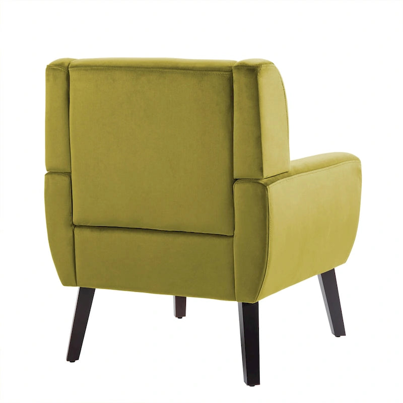 Fauteuil d'appoint moderne en velours, lot de 2