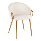 Silver Orchid Battista Chaise Rembourrée Glam Dorée - N/A