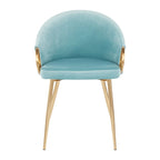 Silver Orchid Battista Chaise Rembourrée Glam Dorée - N/A