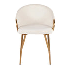 Silver Orchid Battista Chaise Rembourrée Glam Dorée - N/A