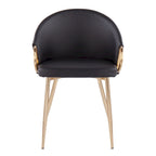 Silver Orchid Battista Chaise Rembourrée Glam Dorée - N/A