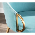 Silver Orchid Battista Chaise Rembourrée Glam Dorée - N/A