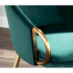 Silver Orchid Battista Chaise Rembourrée Glam Dorée - N/A