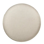 Pouf rond rembourré 71 cm de diamètre, rembourrage en mousse, base en métal thermolaqué doré, velours ou lin