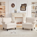 Huimo Modern Nailhead Accent Chair Arm Chairs Set of 2