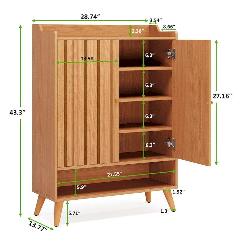 Buffet vaisselier 73 cm L x 110 cm H, 2 portes, 3 étagères réglables, MDF et pieds en métal