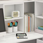 Bureau d'accueil en bois en forme de L, marbré noir ou blanc, de 55,9 pouces