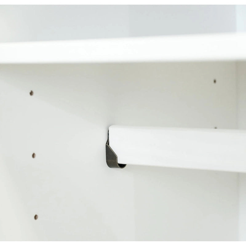 Système de dressing modulaire en pin massif, portes coulissantes, extensible de 91 à 274 cm de large, 183 cm de haut