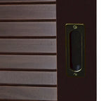 Système de dressing modulaire en pin massif, portes coulissantes, extensible de 91 à 274 cm de large, 183 cm de haut