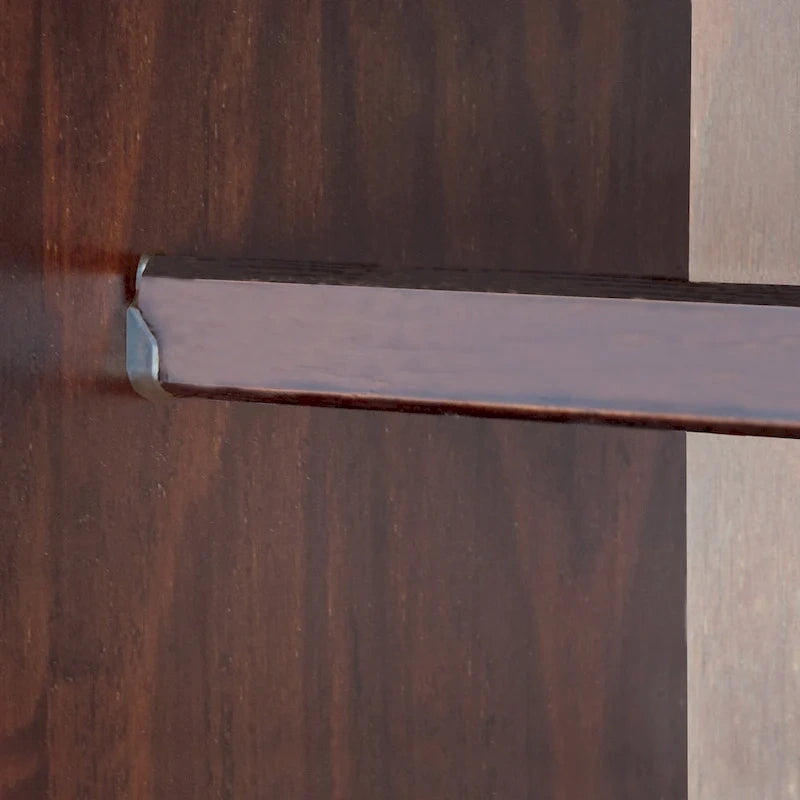 Système de dressing modulaire en pin massif, portes coulissantes, extensible de 91 à 274 cm de large, 183 cm de haut
