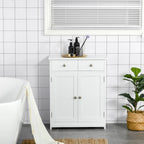 Meuble de rangement de salle de bain autoportant, étagère de rangement sur pied