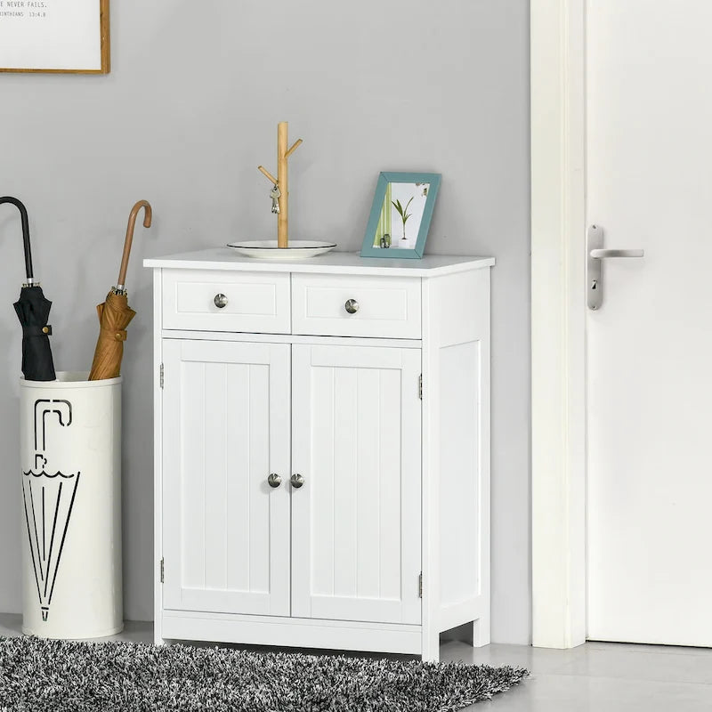 Meuble de rangement de salle de bain autoportant, étagère de rangement sur pied