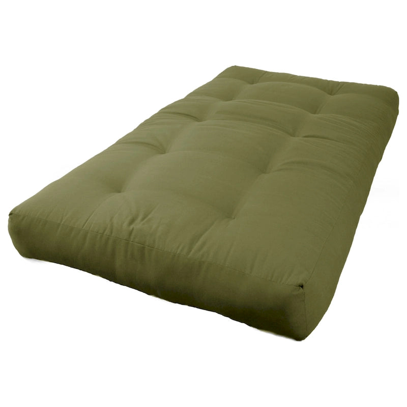 Matelas de futon en sergé de 18 cm d'épaisseur (Simple, Double ou Grand lit)