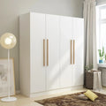 Armoire de penderie autoportante à 2 sections, tringle de suspension et étagères de rangement, modulable, séparateur de pièce
