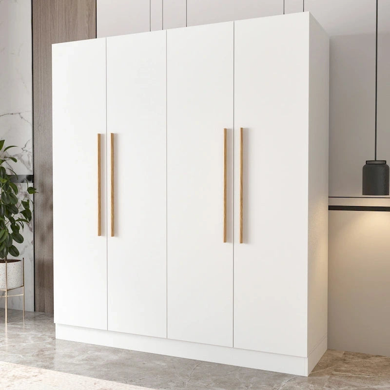 Armoire de penderie autoportante à 2 sections, tringle de suspension et étagères de rangement, modulable, séparateur de pièce