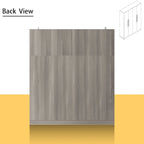 Armoire de penderie autoportante à 2 sections, tringle de suspension et étagères de rangement, modulable, séparateur de pièce