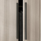 Armoire de penderie autoportante à 2 sections, tringle de suspension et étagères de rangement, modulable, séparateur de pièce