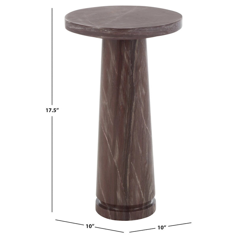Table d'appoint ronde en marbre