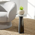 Table d'appoint ronde en marbre