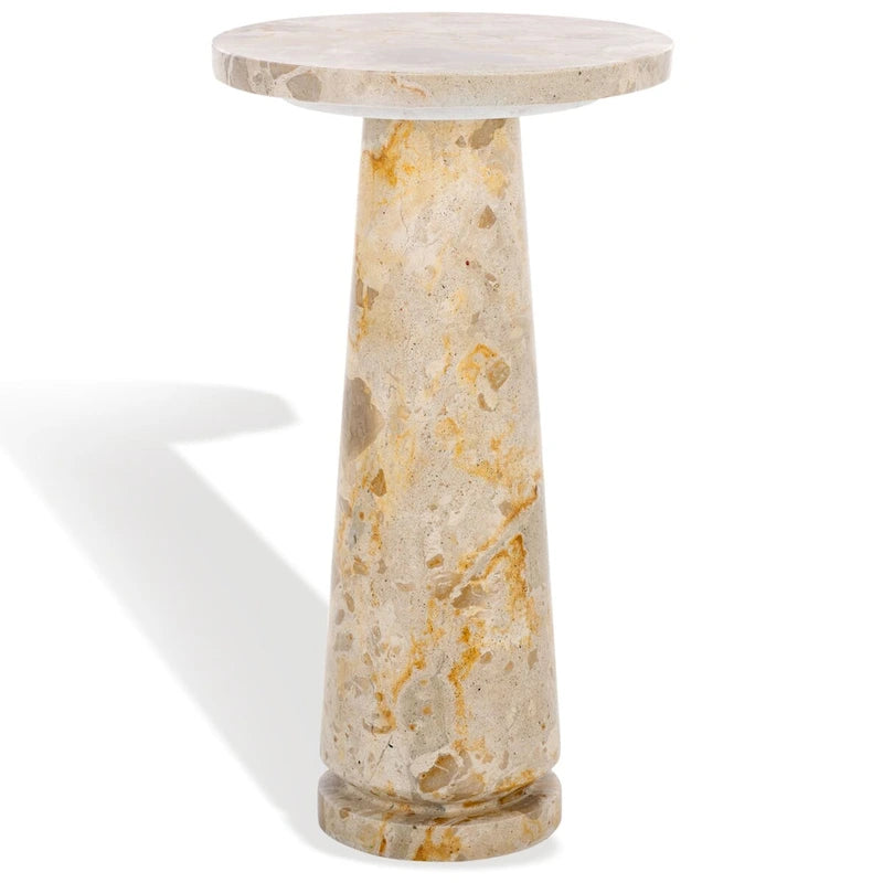 Table d'appoint ronde en marbre