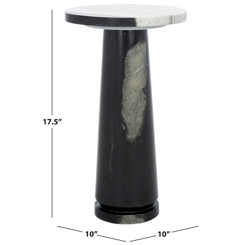 Table d'appoint ronde en marbre