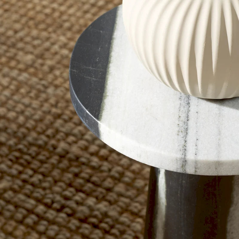 Table d'appoint ronde en marbre