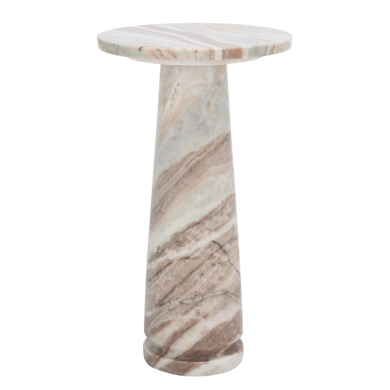 Table d'appoint ronde en marbre
