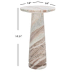 Table d'appoint ronde en marbre