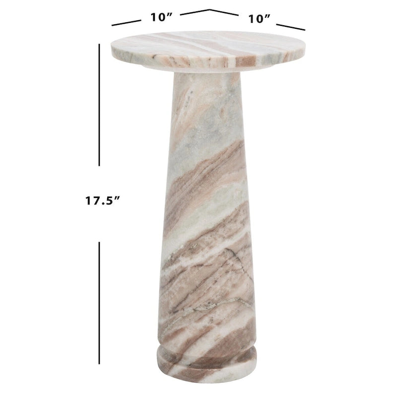 Table d'appoint ronde en marbre