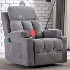 Fauteuil inclinable massant et canapé individuel manuel avec télécommande