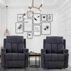 Fauteuil inclinable massant et canapé individuel manuel avec télécommande