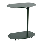 Table d'appoint réglable en C 50,8 cm (L) x 27,9 cm (l) x 63,5-81,3 cm (H), acier thermolaqué, à glisser sous le canapé et le lit