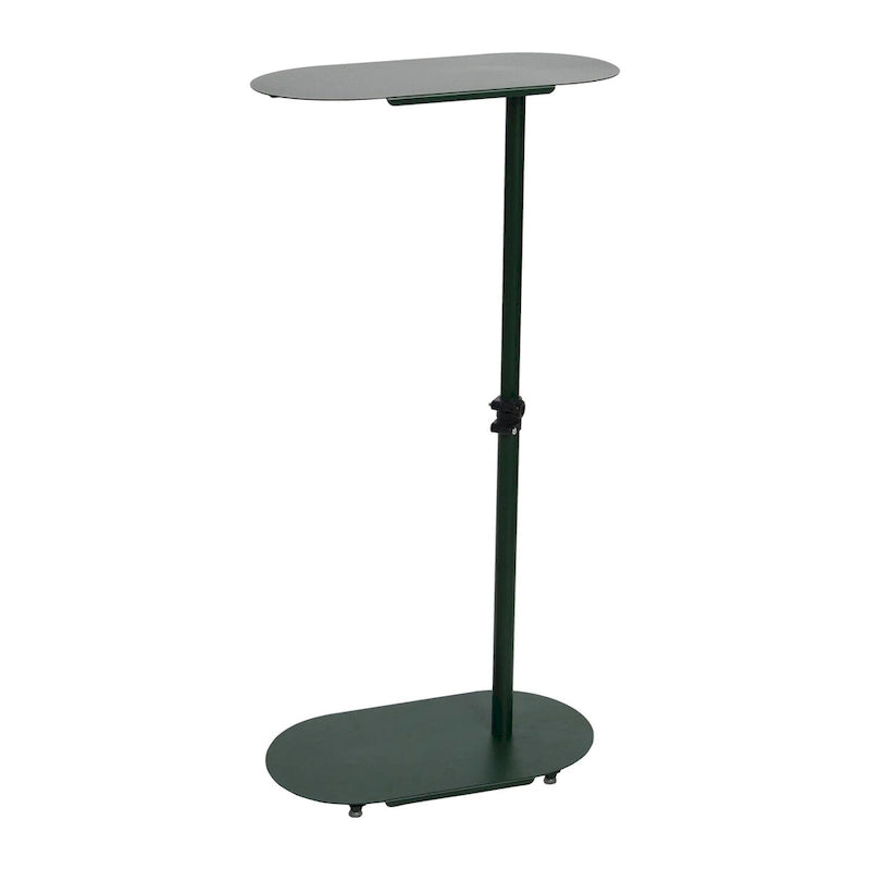 Table d'appoint réglable en C 50,8 cm (L) x 27,9 cm (l) x 63,5-81,3 cm (H), acier thermolaqué, à glisser sous le canapé et le lit