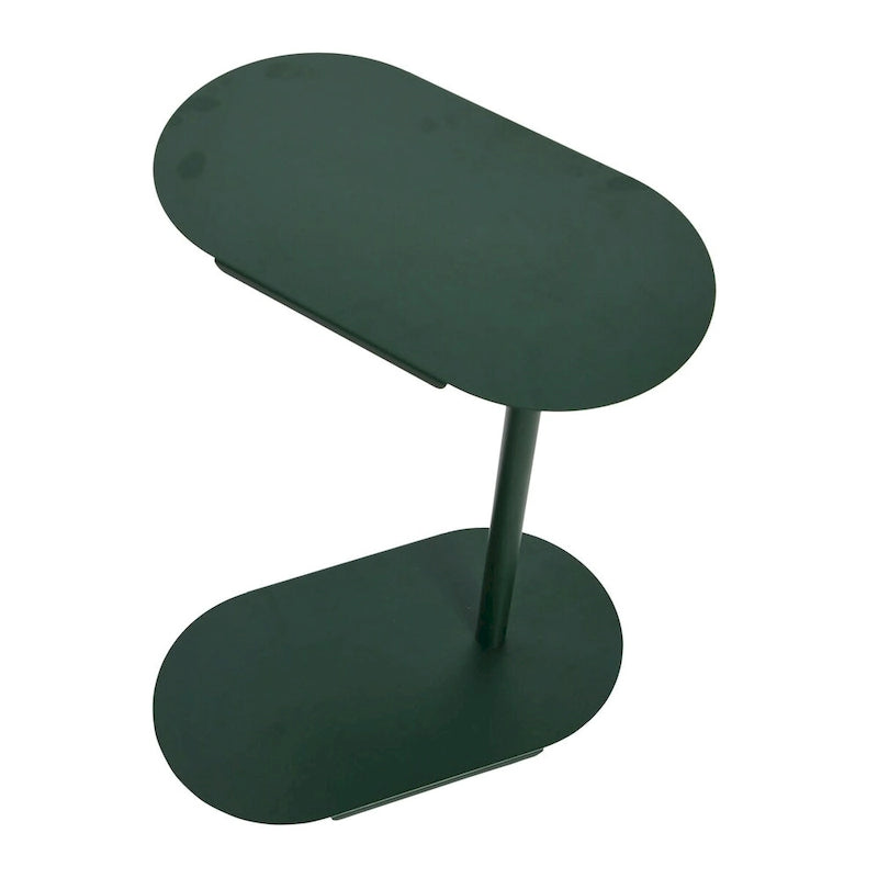 Table d'appoint réglable en C 50,8 cm (L) x 27,9 cm (l) x 63,5-81,3 cm (H), acier thermolaqué, à glisser sous le canapé et le lit
