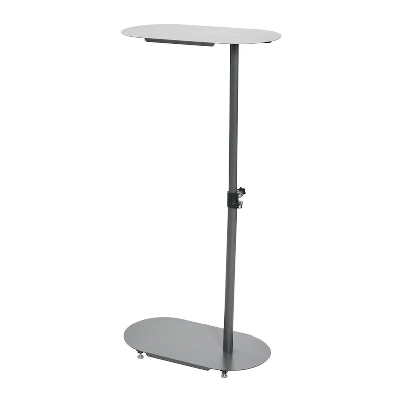 Table d'appoint réglable en C 50,8 cm (L) x 27,9 cm (l) x 63,5-81,3 cm (H), acier thermolaqué, à glisser sous le canapé et le lit