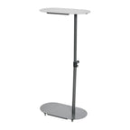 Table d'appoint réglable en C 50,8 cm (L) x 27,9 cm (l) x 63,5-81,3 cm (H), acier thermolaqué, à glisser sous le canapé et le lit