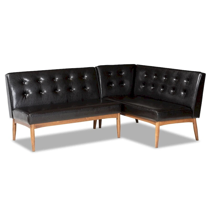 Ensemble de meubles d'angle de salle à manger quatre pièces de style médiéval-moderne
