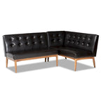 Ensemble de meubles d'angle de salle à manger quatre pièces de style médiéval-moderne