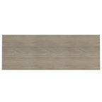 Bureau d'écriture et d'ordinateur en bois massif de 137 cm, tablette coulissante pour clavier, 2 tiroirs, style de transition