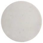Table d'appoint porte-boissons, plateau rond en marbre de 28 cm