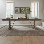 Americana Farmhouse Dusty Taupe Trestle Table