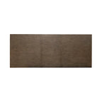 Table de salle à manger à tréteaux de ferme 42"x102", rallonge amovible 24", peuplier et chêne blanc, taupe poudré