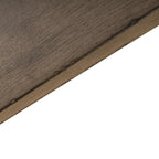 Table de salle à manger à tréteaux de ferme 42"x102", rallonge amovible 24", peuplier et chêne blanc, taupe poudré